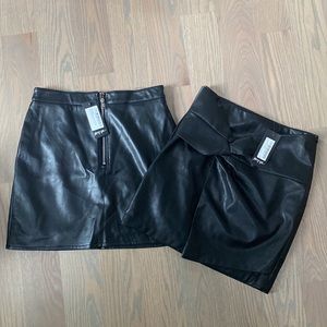 NWT Nasty gal skirt bundle faux leather